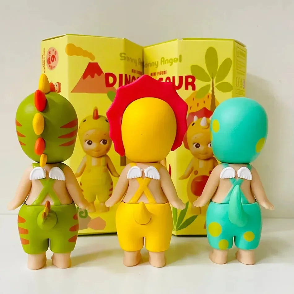 New Sonny Angel Dinosaur Series Hippers Harvest Cute Hippie Doll Trendy Car Mobile Phone Ornaments Dumplings Children'S Toy Gift - Shoppiline