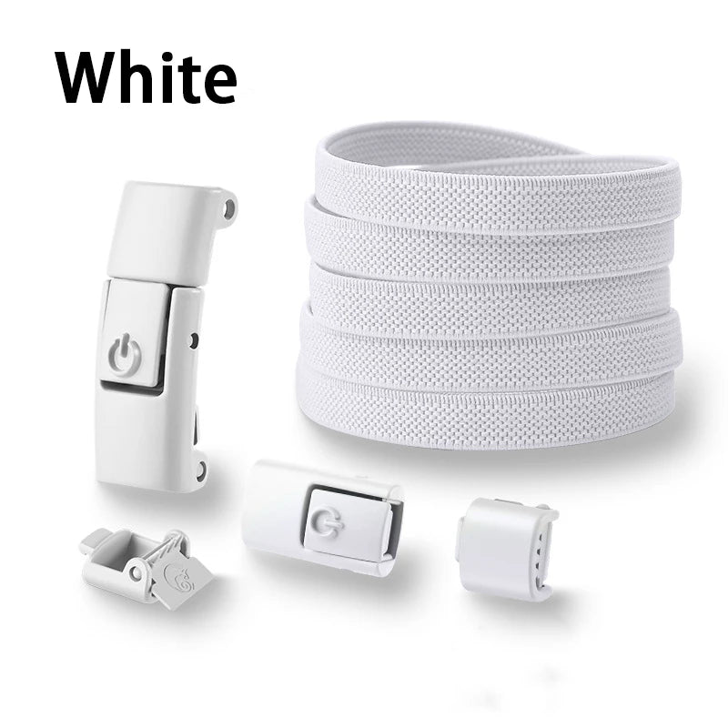 Press Lock Shoelaces without ties Elastic Laces Sneakers Tennis No Tie Shoe laces Shoes Accessories 1Pair/2Pair