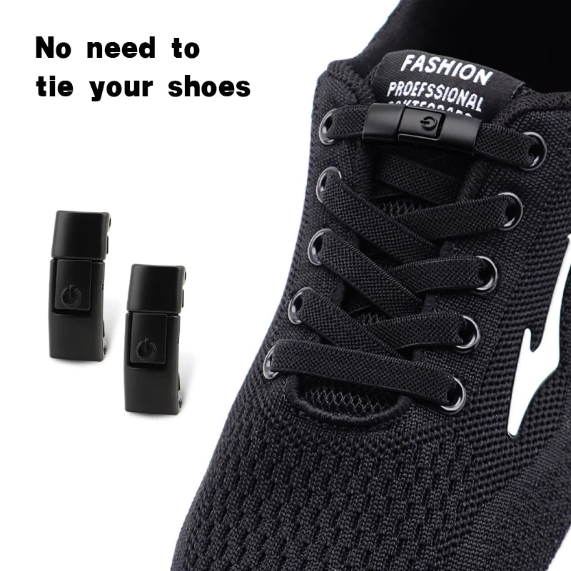 Keine Bindung Schnürsenkel Outdoor-Sport Schnürsenkel ohne Binden Elastische Schnürsenkel Sneakers für Kinder Erwachsene Unisex Schnürsenkel Schuhzubehör