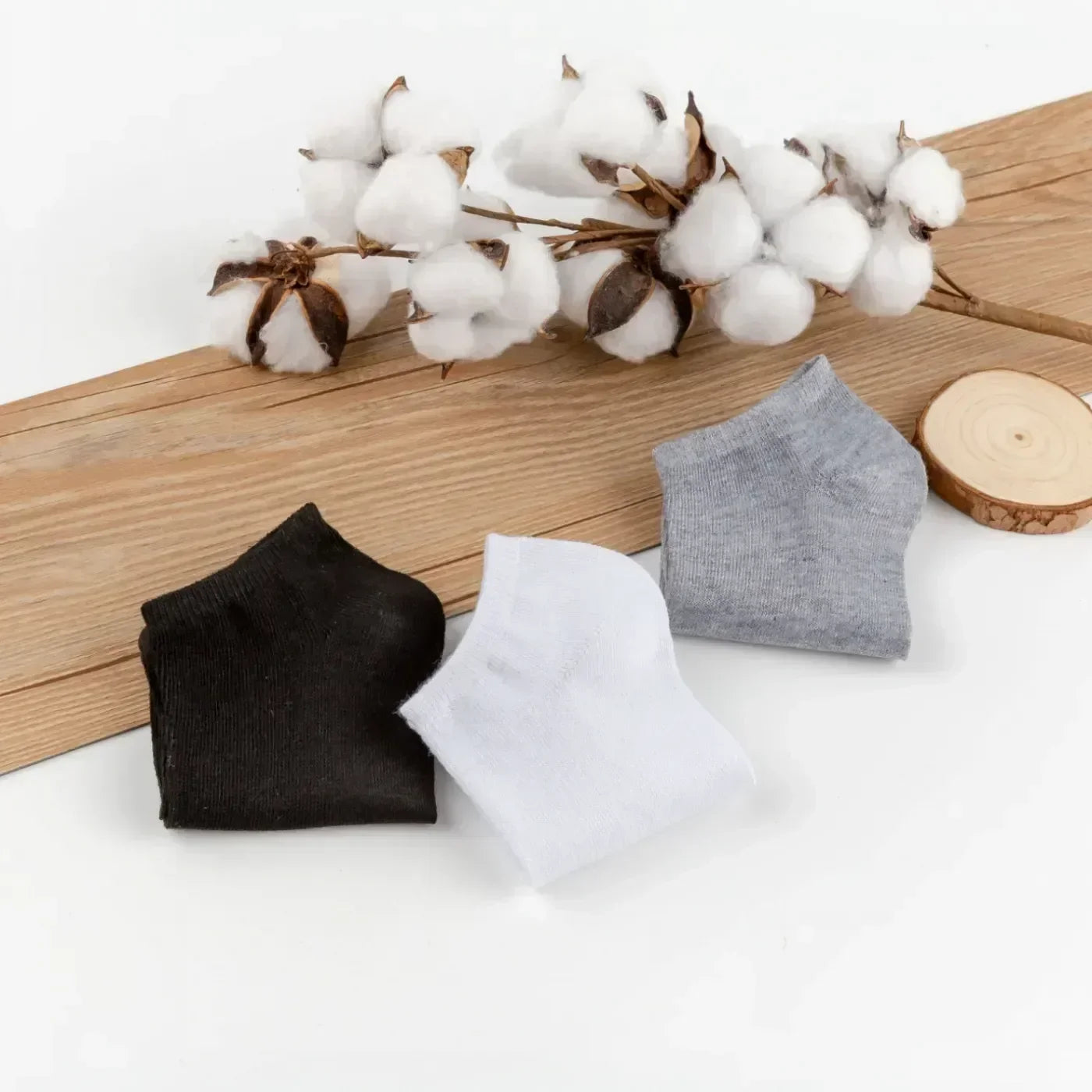 5/10 Pairs Unisex Ankle Socks Solid Color Black White Gray Cotton Deodorant Breathable Running Sports Socks New Spring Summer