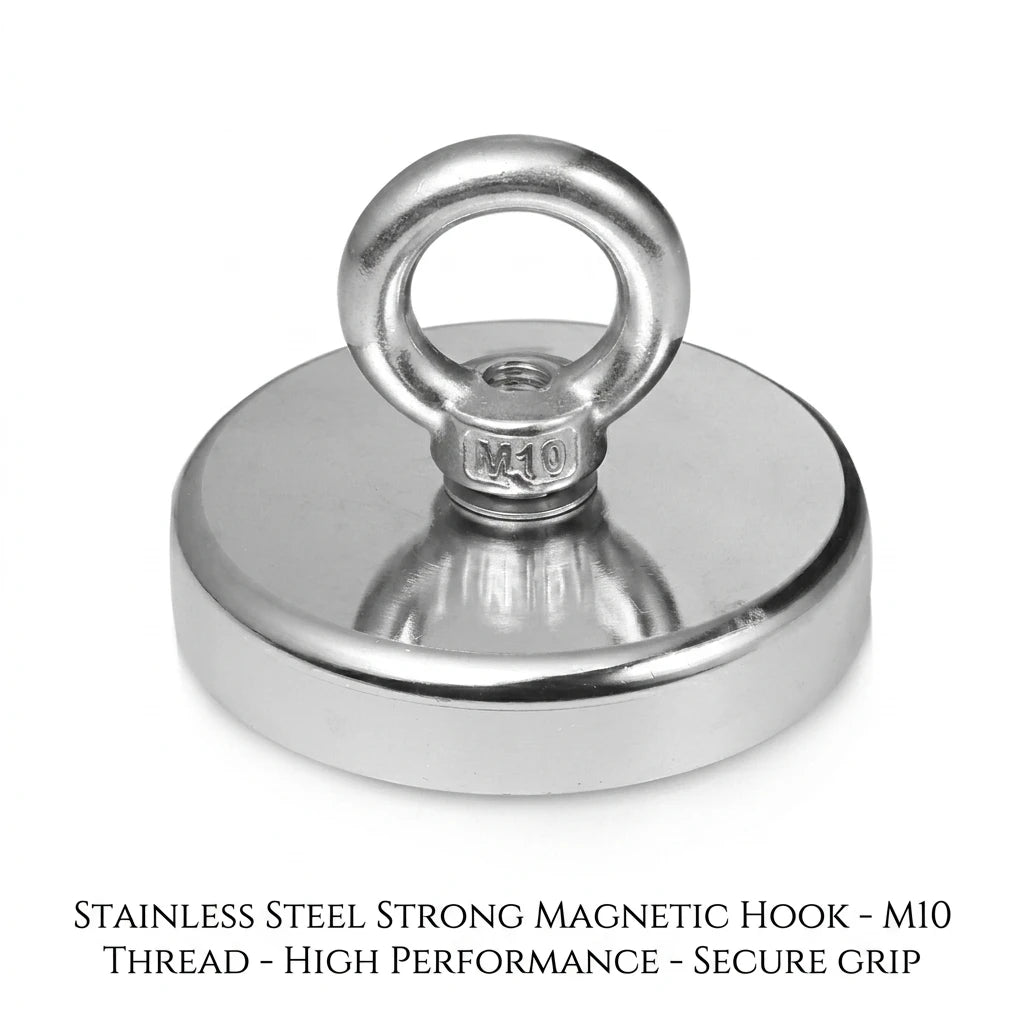 N52 Heavy-Duty Rare Earth Eyebolt Super Strong Suction Countersunk Hole Metal Helper for Salvage Aid