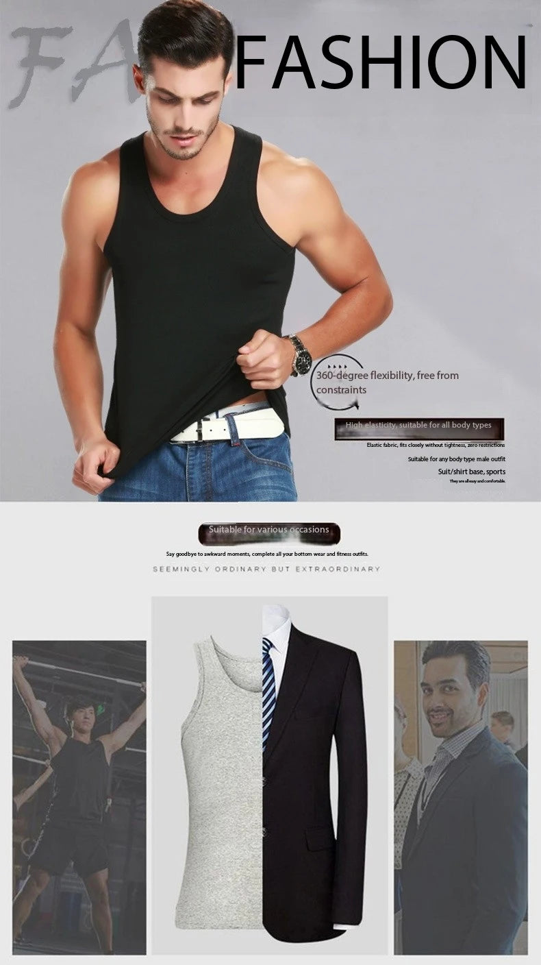 Sommer, leicht, Baumwolle, eng anliegend, Weste, Sport, lässig, Familie, Pyjama, Outdoor, eng anliegend, Top, atmungsaktiv, schnell trocknend, Weste, 2025, neu, Herren