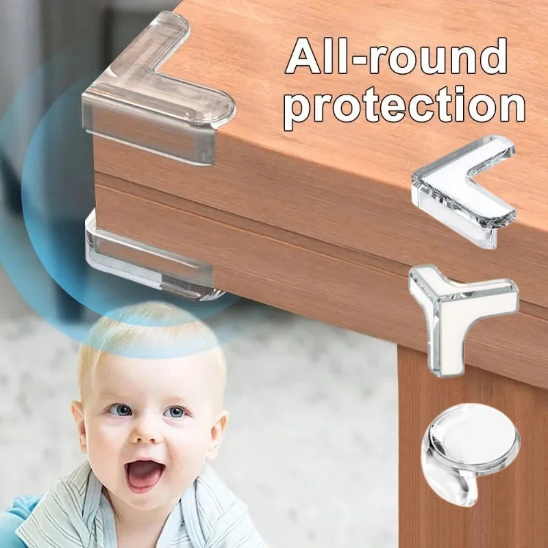 4 protège-coins de table en silicone pour bébé, protection des bords, protection anti-collision pour enfants