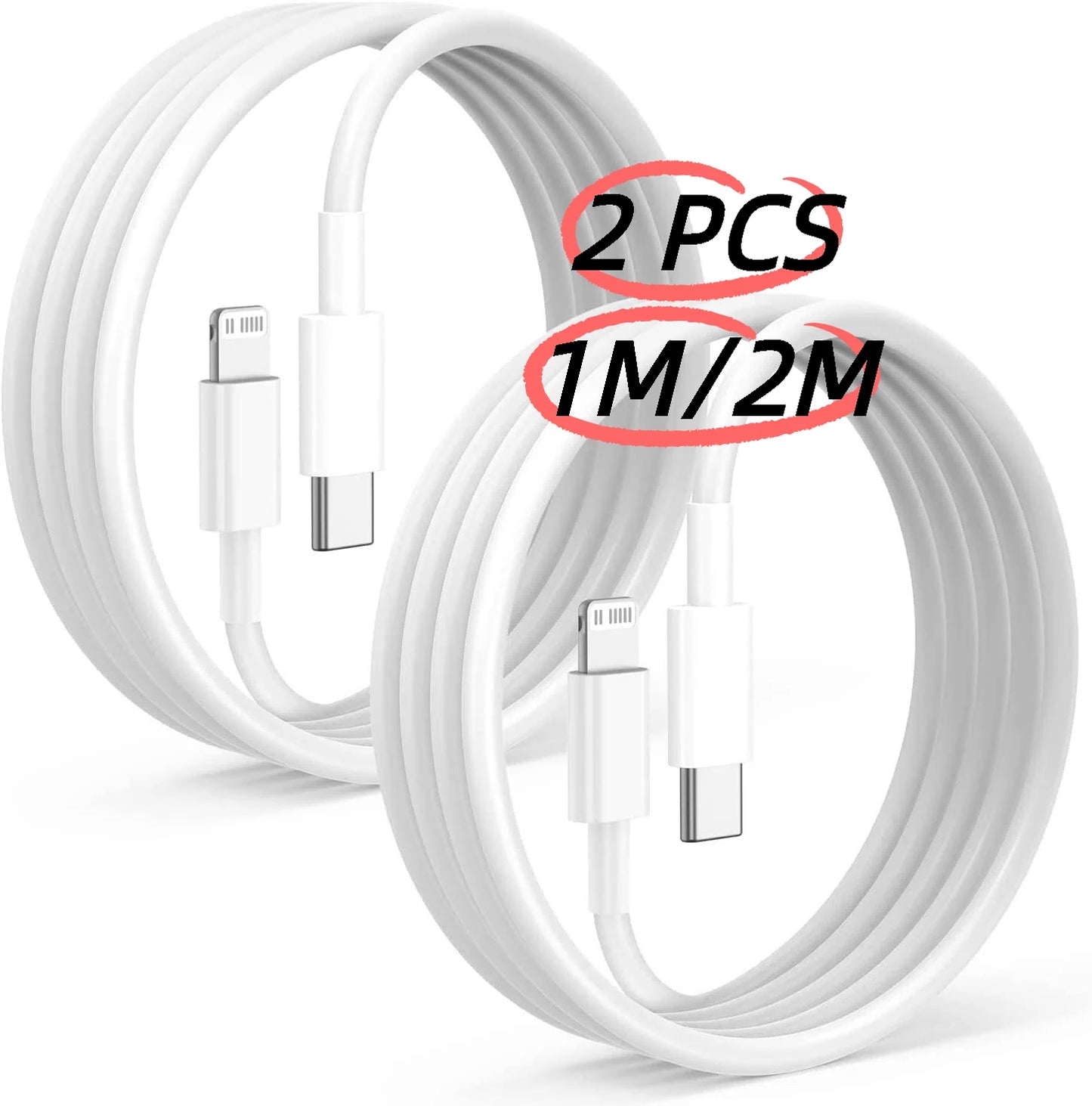2/5 PCS USB-C to Lightning Car Fast Charging Cable For iPhone 14 13 12 11 Pro Max