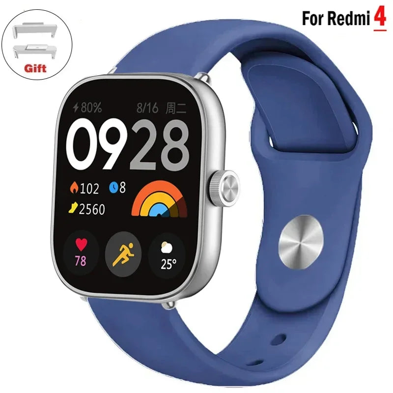 Sportarmband für Redmi Watch 4 Armband Smartwatch Armband Zubehör Weiches Silikon Armband Correa für Xiaomi Mi Band 8 Pro