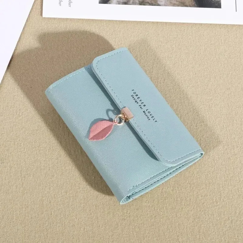 Neue koreanische Version der einfachen kleinen Geldbörse, dreifach faltbar, Münzfach, Geldscheinklammer, Münztasche, Cross-Border Kurzdamen-Geldbörse