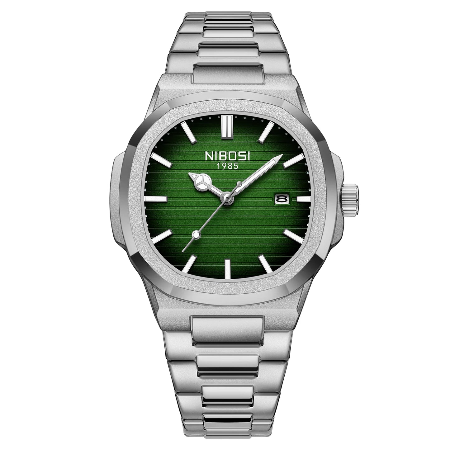 2026 NIBOSI Luxury Quartz Men Watches 30M Waterproof Auto Date Watch Man Stainless Steel Sport Chronograph Watch for Men Clock