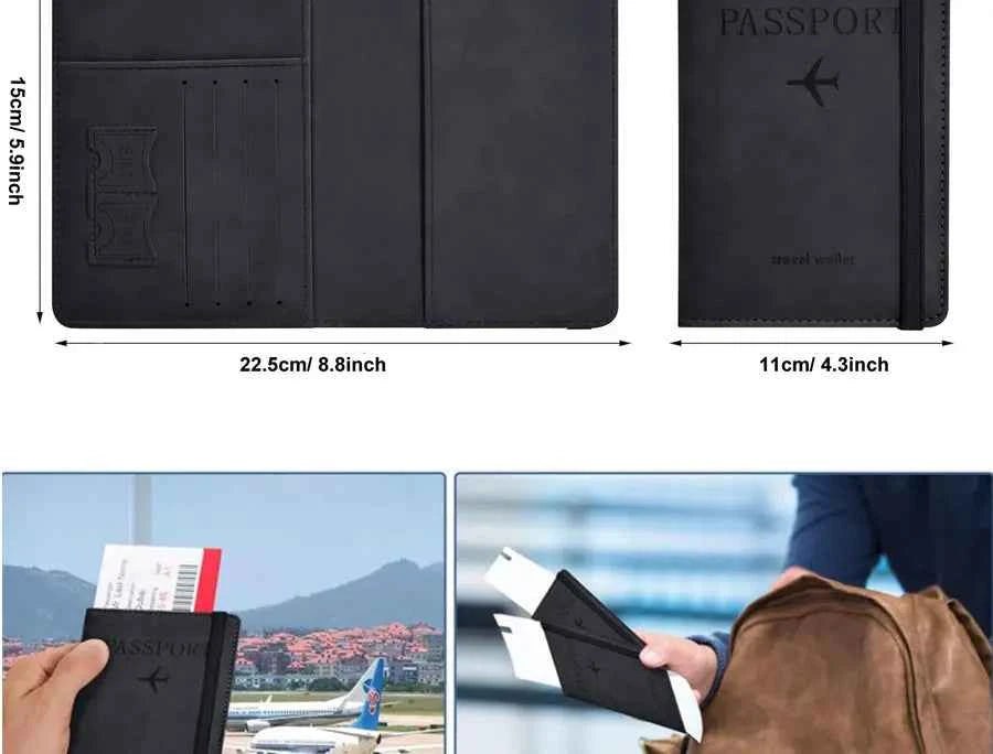 Passport Holder for Travel Essentials  Passport Wallet Cover Case for Travel  Accessories,Passport Book Holders for Women/Men