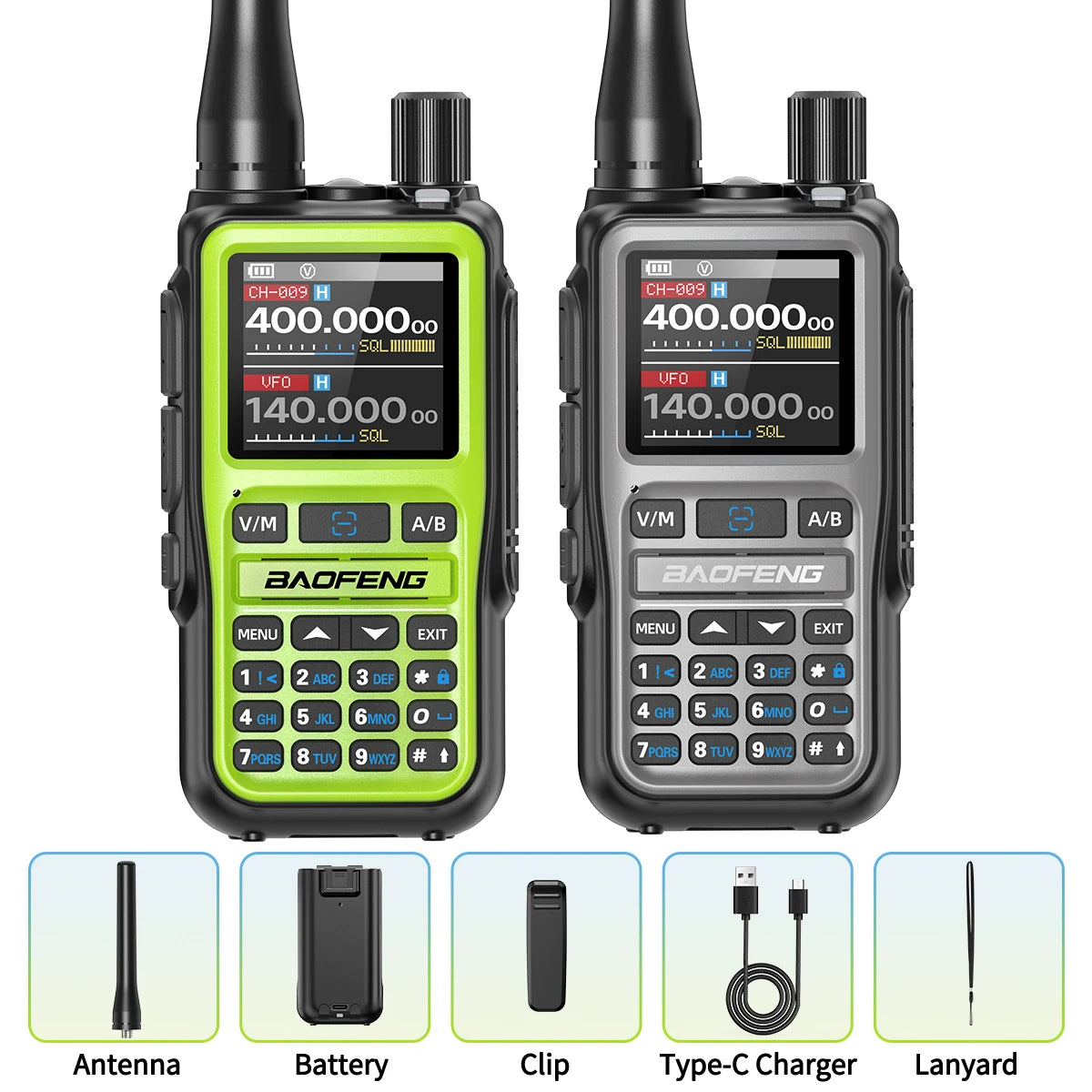BAOFENG UV-5R Mini Walkie Talkie Multi Band Bluetooth Programming Wireless Copy Frequency 999CH AM FM Long Range Two Way Radio - Shoppiline