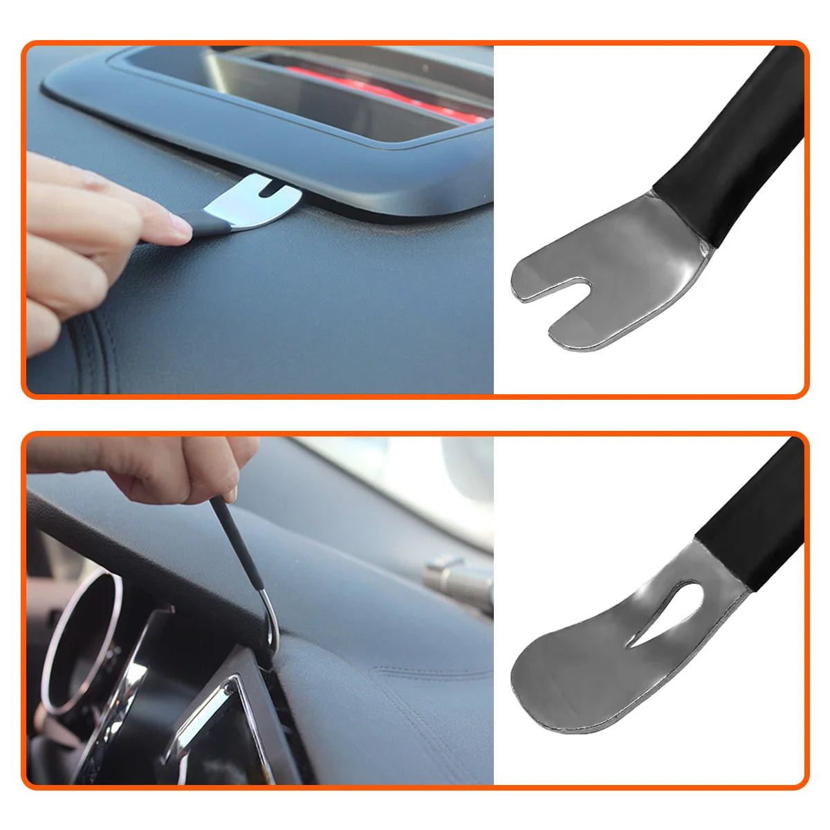 YONGRUN 1/3/5pcs Automotive Interior Plywood Accessories Manual Tools Stainless Steel Accessorie Disassembly Horizontal PryPlate
