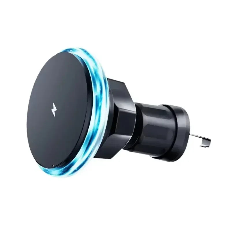 Magnetic Car Wireless Charger RGB For iPhone12 13 14 15 16 17 Pro Max Macsafe Car Phone Holder Stand Mount Fast Charging Station - Shoppiline