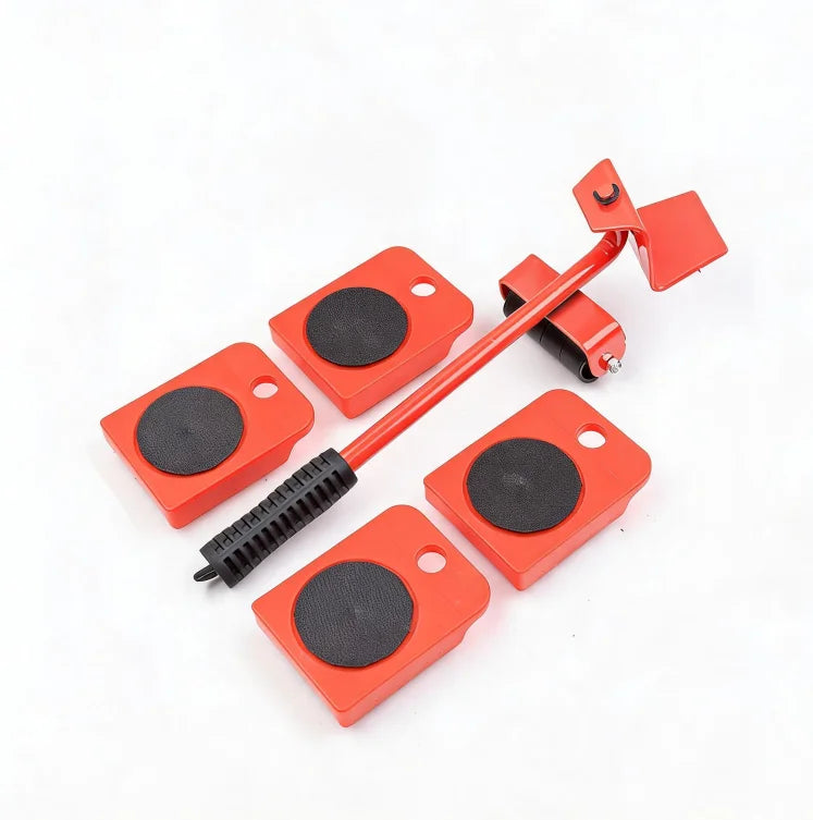 Heavy-Duty Moving Rollers 2/4/5 Pieces Smooth Glide Sliders for Furniture Lifting and Moving