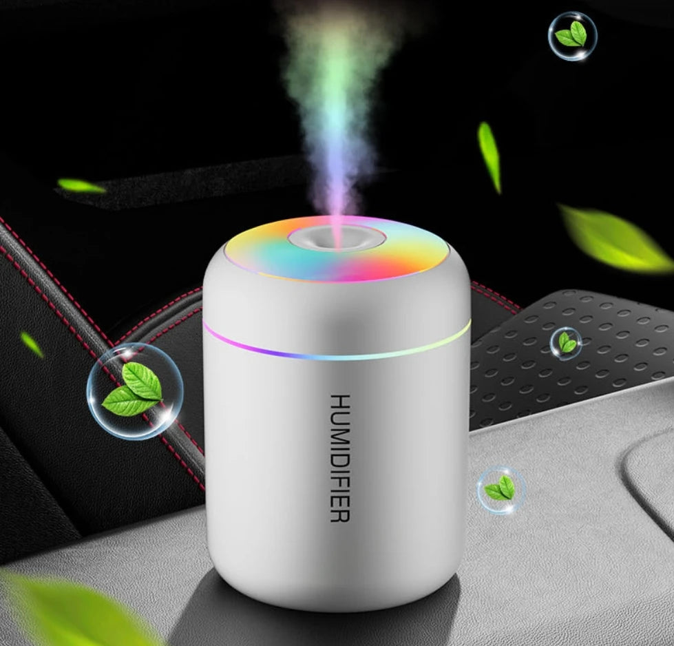 USB Air Humidifier LED Desktop Cool Mist Sprayer Aroma Diffuser Essential Oil Purifier for Home Bedroom - Shoppiline