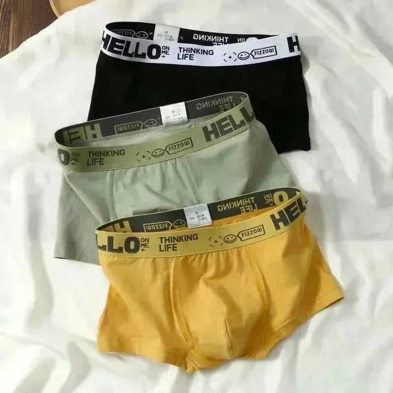 Men's Boxer Briefs Soft Comfortable Breathable Lightweight Daily Wear Male Underpants