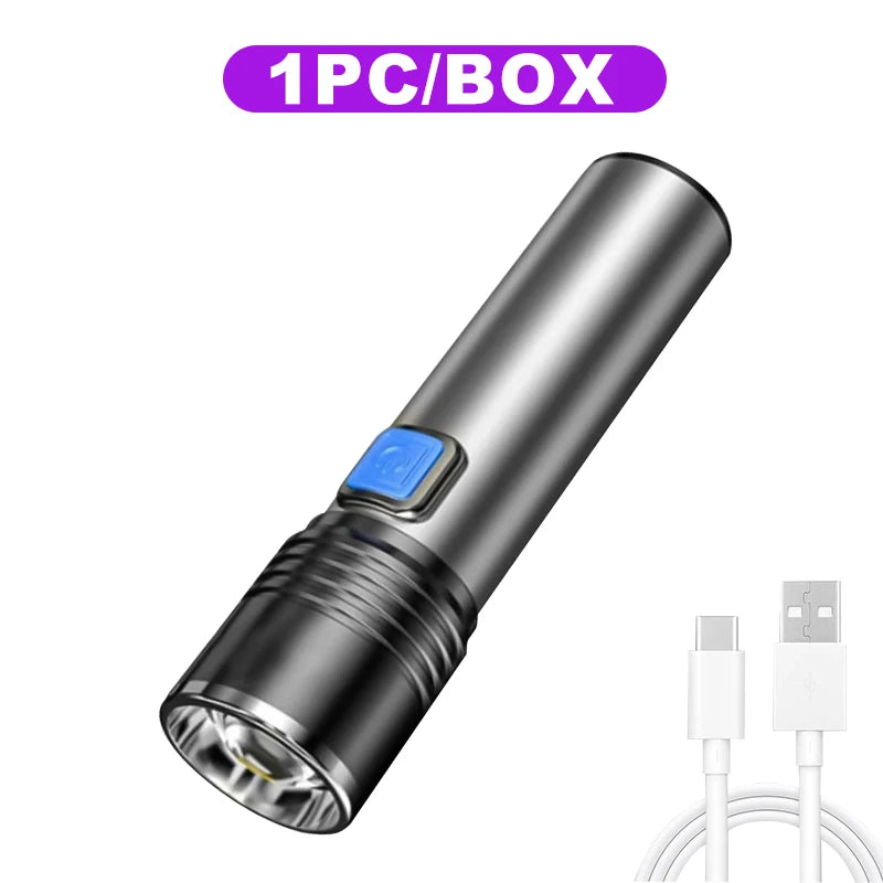 USB Rechargeable UV Flashlight For Pet Urine Detection Resin Cured 395nm UV Flashlight Black Light Zoom