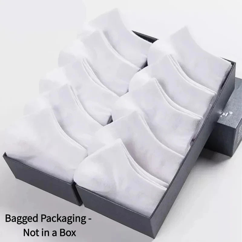 5/10 Pairs Unisex Ankle Socks Solid Color Black White Gray Cotton Deodorant Breathable Running Sports Socks New Spring Summer