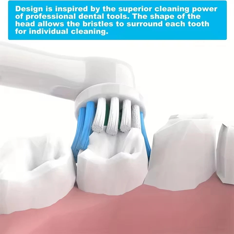 4/12/16Pcs Replacement Toothbrush Heads Compatible with Oral-B Braun Professional Electric Toothbrush Heads Brush Heads