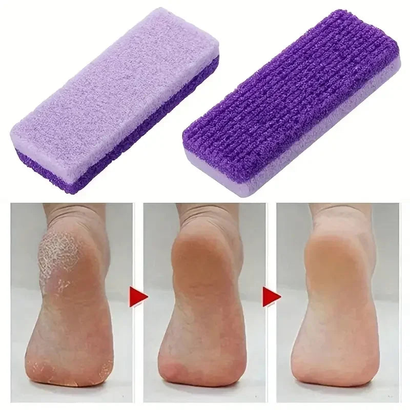 2PCS Pumice Stone Foot File for Callus & Dead Skin Removal – Pedicure Scrubber
