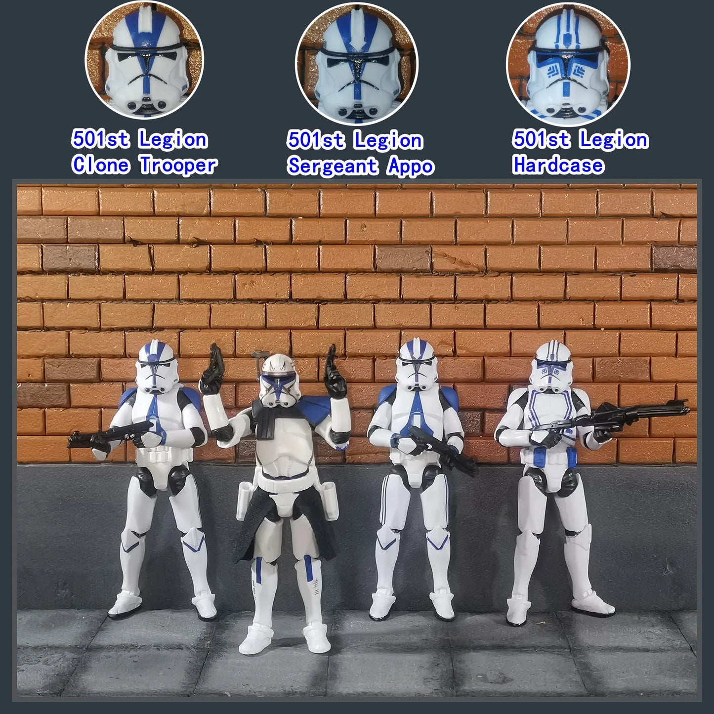 Star Wars 3.75 Inch Trooper 1/18 501st Legion Action Figure Hardcase REX Anakin Dogma Tup Toys Model Loose - Shoppiline