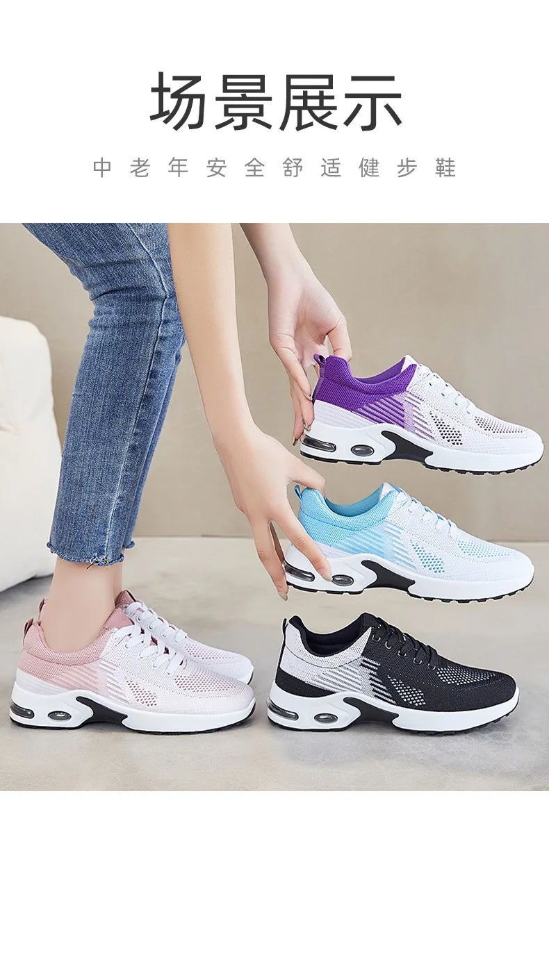 Chaussures Femme 2025 Baskets Décontractées d'Été en Maille Respirante Abordables Livraison Gratuite