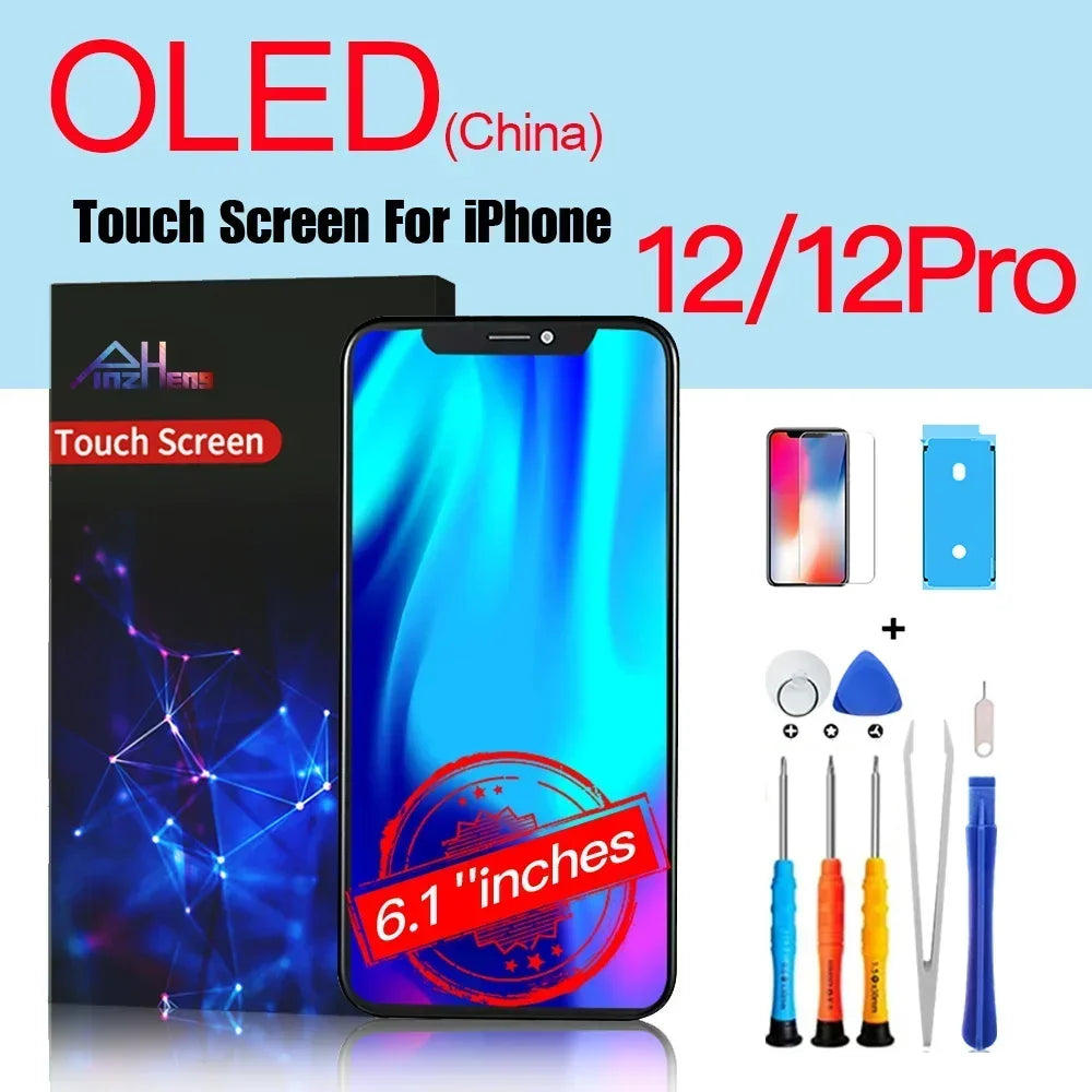 PINZHENG High Quality Display INCELL LCD OLED OEM AMOLED For iPhone XS MAX X XR 11 12 13 MINI PRO PROMAX Screen Replacement - Shoppiline