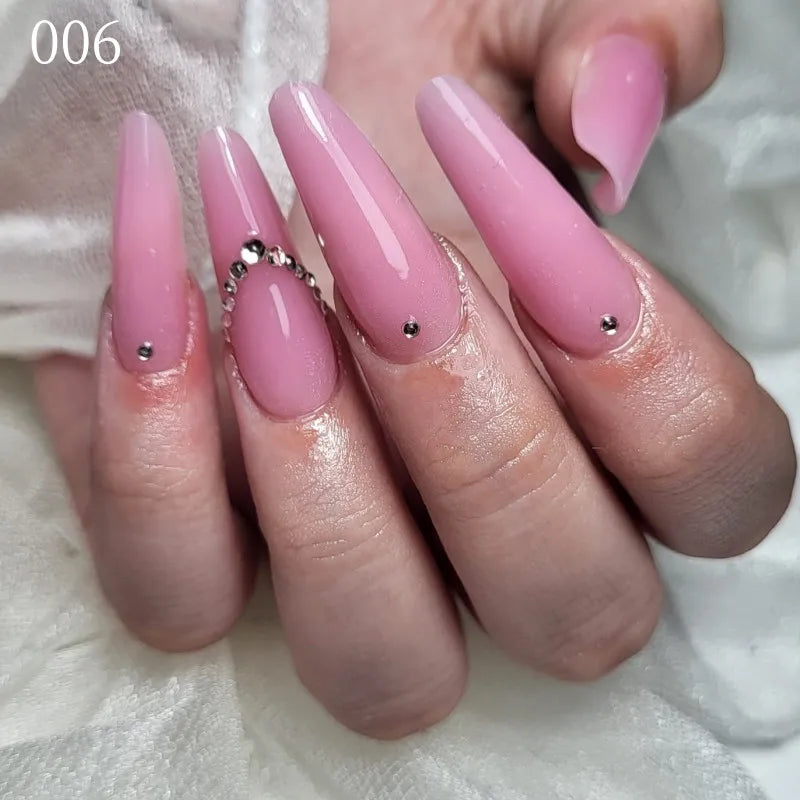 MSHARE Poly Nails Acryl Gel 60ml Builder UV Led Acrylgel Nagelverlängerungen Acryl Rosa Weiß Klar Acrylat HEMA TPO-freies Gel