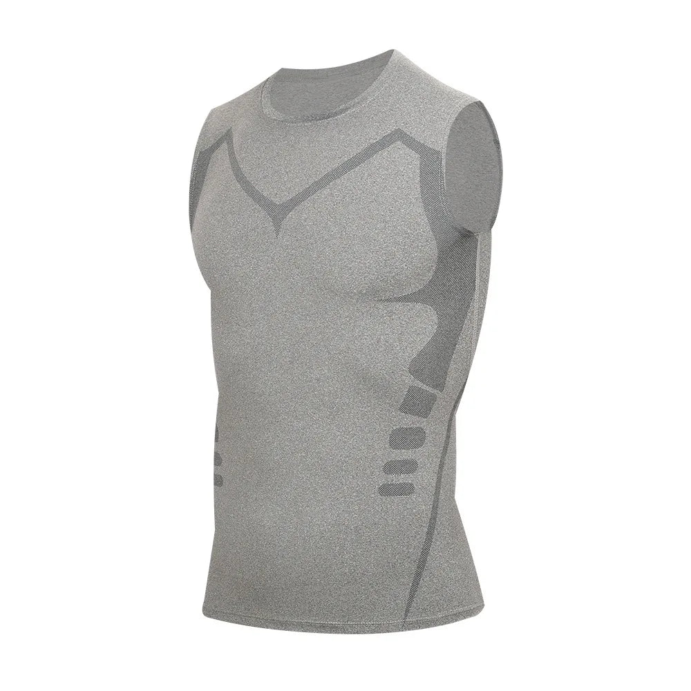 2025 Compressed T-shirt Men's sportswear Running T-shirt Elastic Quick-drying Exercise T-shirt for men exercising in the gym