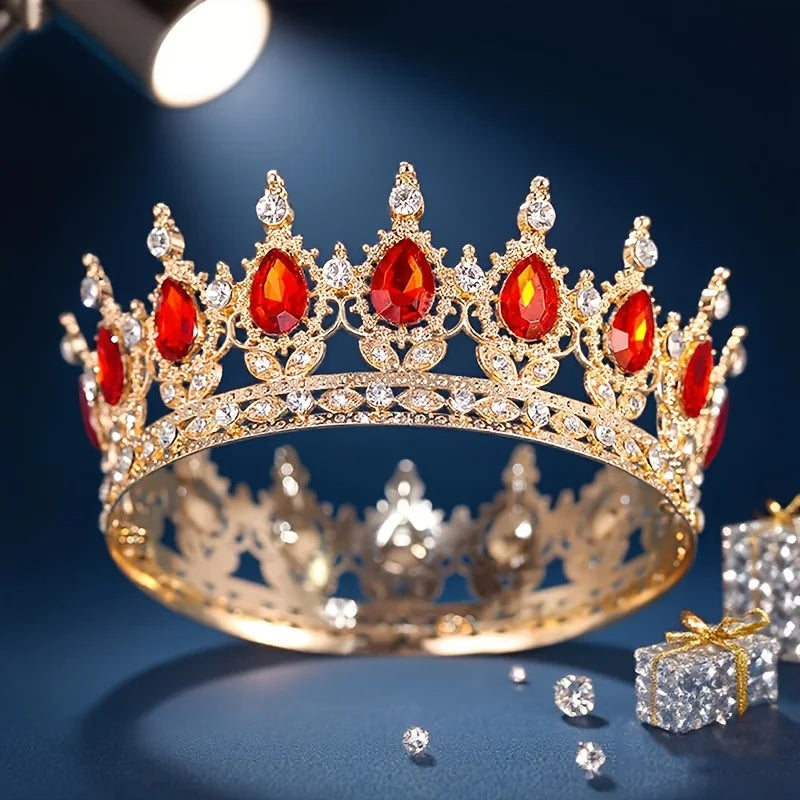 Baroque Crystal Tiaras And Crowns Headband For Women Party Prom Diadem Bridal Wedding Hair Accessories Jewelry Crown Tiara Gift