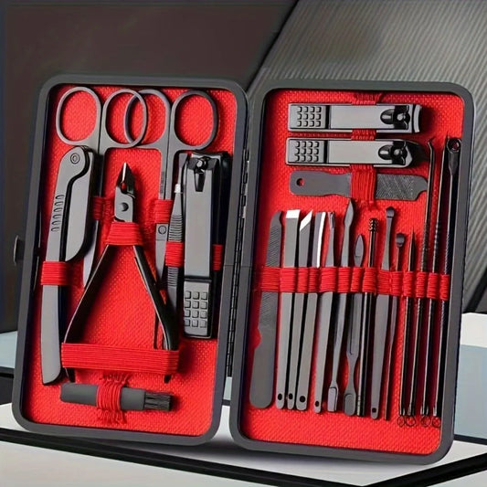 24 Pcs Manicure Set, Professional Pedicure Set, Personal Care Nail Kit, Toenail Clipper Cutters For Men And Women Nail Trimmer