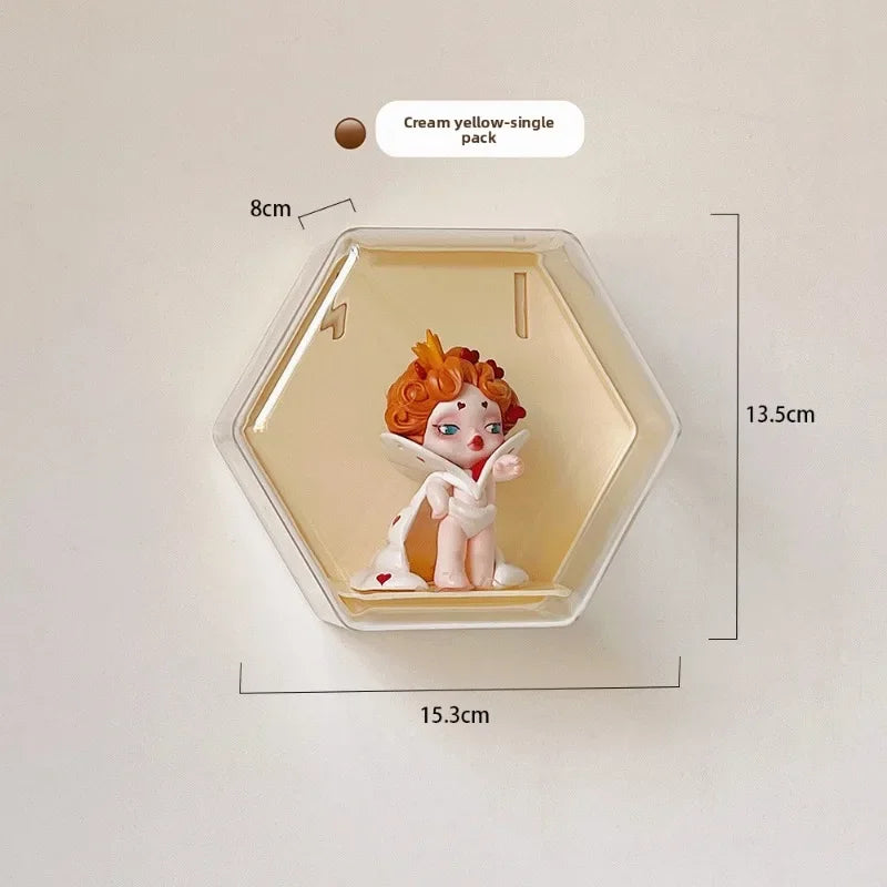 Pendant Storage Display Shelf Doll Wall for Doll Practical Plush Door Behind Clip Wardrobe Wall Hanging Storage Bag