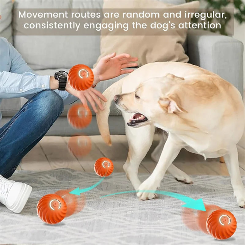 Smart Dog Toys Ball Electronic Interactive Pet Toy Moving Ball USB Automatic Moving Bouncing for Puppy Birthday Gift Cat Product
