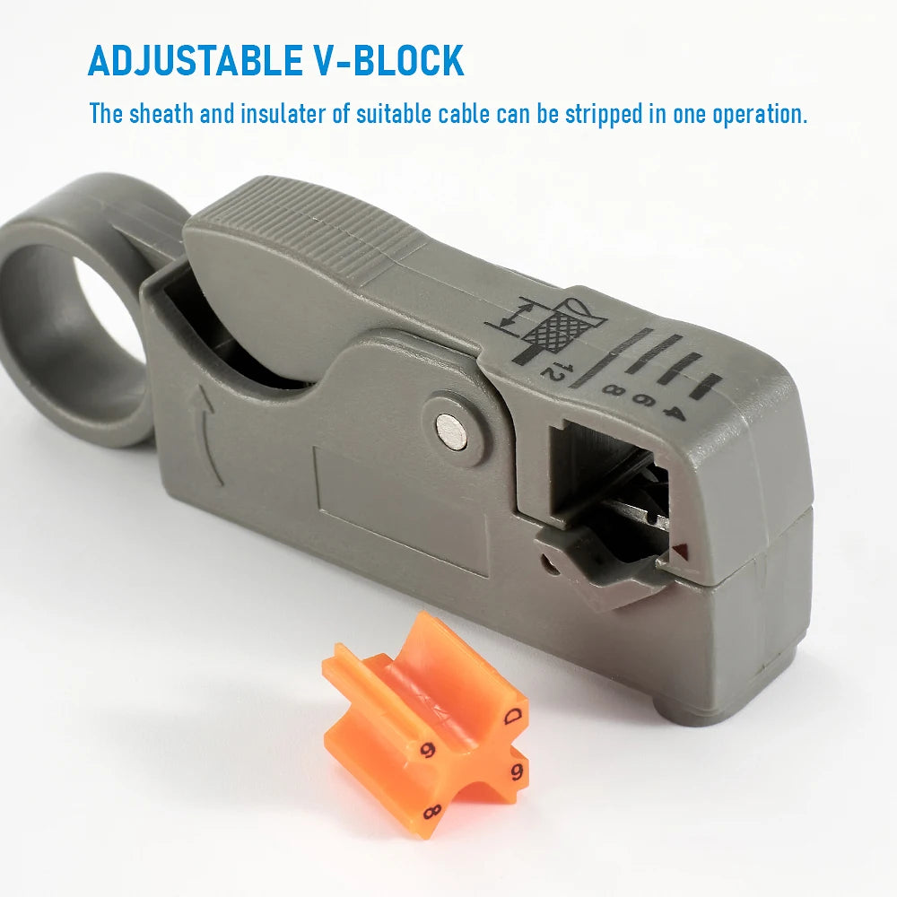 1PCS Ethernet Cable Stripper RJ45 Cat5 Cat6 Network Hand Tool Pliers Line UTP FTP Coax Coaxial Cutter Wire Stripping Tool