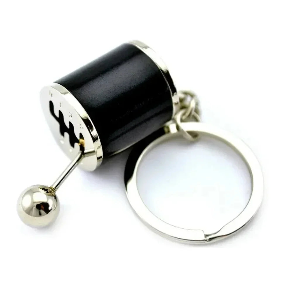 Metal Keyring Creative Car Shifter Keychain Six-Speed Gear Stick Knob Gearbox Model Key Antistress Adults New Fidget Toys