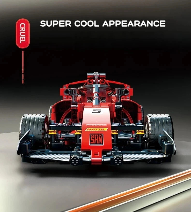 2025 Technical NEW F1 Racing Car Building Blocks Set MOC Model Kit DIY Assembly Bricks Creative Educational Toys For Children - Shoppiline