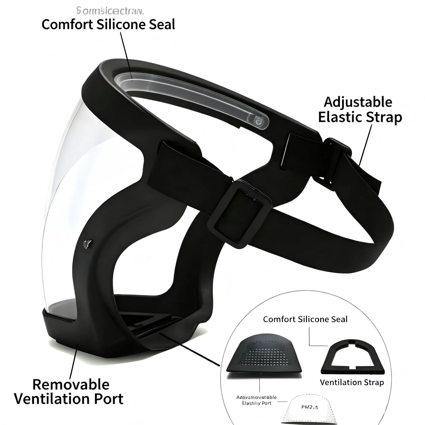Anti-Fog Protective Mask Dust And Splash Resistant for Sports Cycling Work Grinding Weeding/Mowing And More