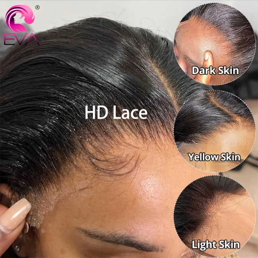 Eva 5x5 Hd Lace Closure Straight 13x4 Lace Frontal Closure Hand Tied Human Hair Closures Free Part Hd Lace Closure Pre Plucked
