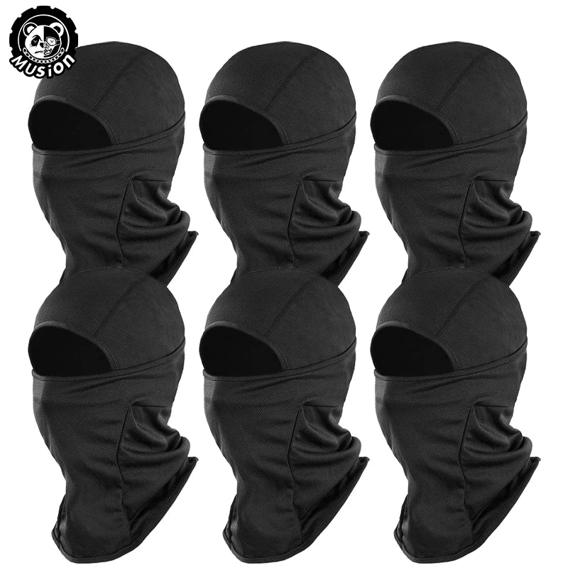 Musion Motorrad Sturmhaube Sonnenschutz Vollgesichtsmaske Atmungsaktives Mesh Airsoft Maske Sturmhaube Fahrrad Radfahren Kopfbedeckung Unde