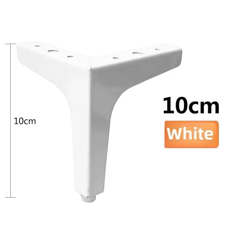 4Only gold black metal furniture legs included：Modern Minimalist Style，Suitable for Sofa/Cabinet/Table Heightening Foot Pads