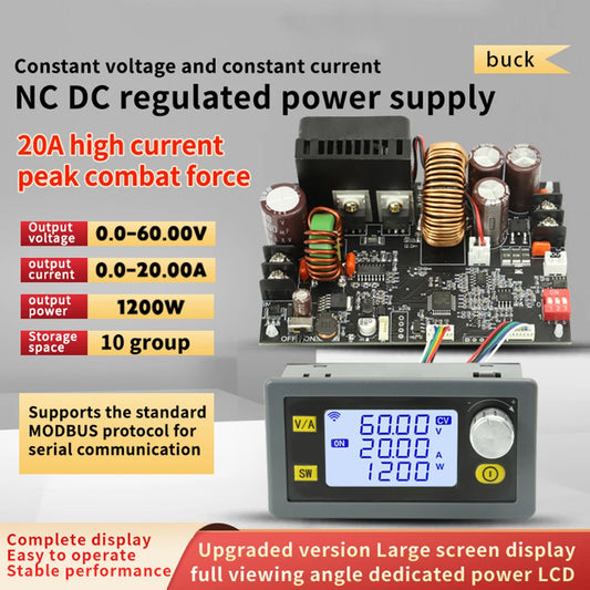XY6020L Numerical Control DC 6-70V Step Down Stabilized Power Supply Constant Voltage Current Buck Converter Module 20A/1200W - Shoppiline