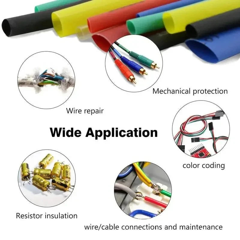 300W Hot Air Heat Gun 328pcs Heat Shrink Tube With Hot Air Guns Kit EU US 110V 220V Heat Shrink Tubing Kit 2:1 - Shoppiline