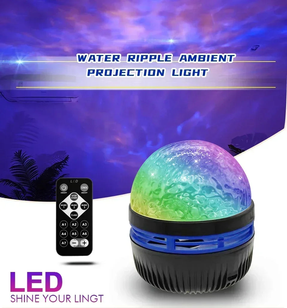 Galaxy Projector RGB Star Projector USB Powered Remote Control Night Light Lamp for Birthday Gifts Holiday Party Room Decoration