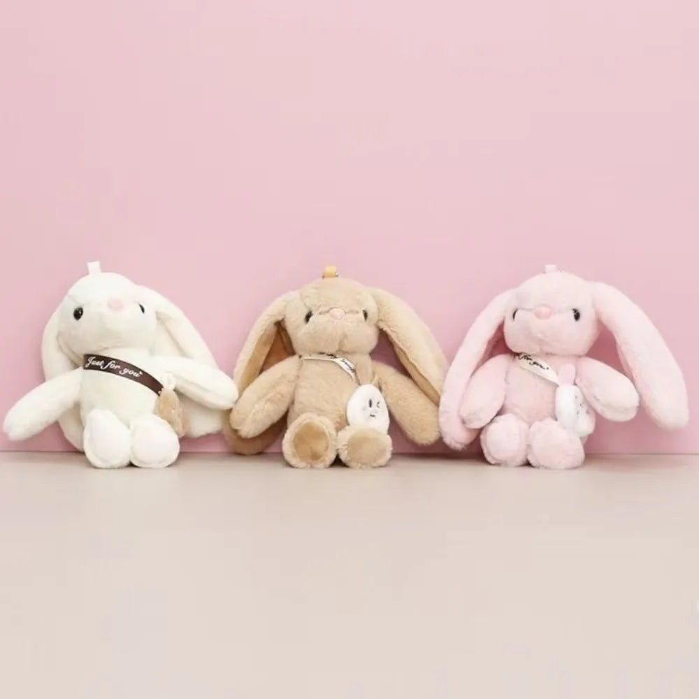 15cm Women's Rabbit Fur Keychain Bag Car Pendant Jewelry Decoration Fashionable Accessory for Bags And Gifts