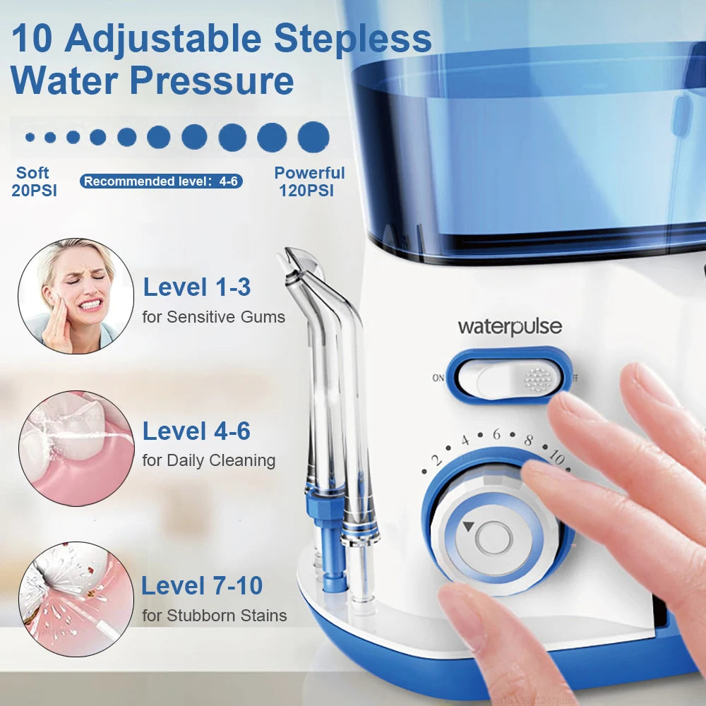 Oral Irrigator Dental Water Flosser for Teeth High Pressure Electric Dental Irrigator Water Flosser Mouth Washing Machine 800ML - Shoppiline