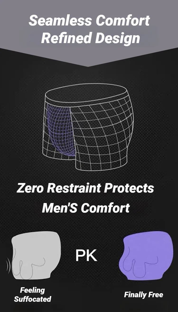 Lot de 5 Boxers Confortables pour Hommes, Couleur Unie, Haute Élasticité, Respirants