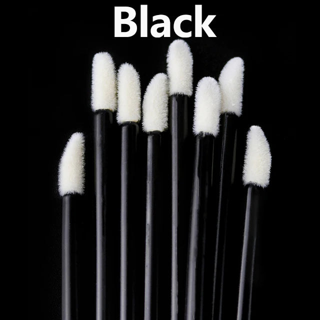 50 Pcs Disposable Cosmetic Lip Brush Makeup Lipstick Mascara Wands Applicators Eyelash Cleaner Lip Gloss Make Up Brushes Tools
