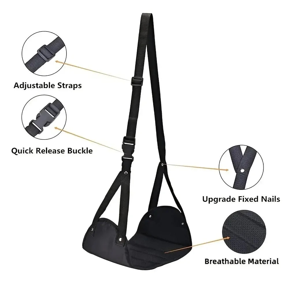 Foot Rest Airplane Footrest Made with High Quality Foam Portable Travel Footrest Carry-On Foot Rest Adjustable Height Foot Rest