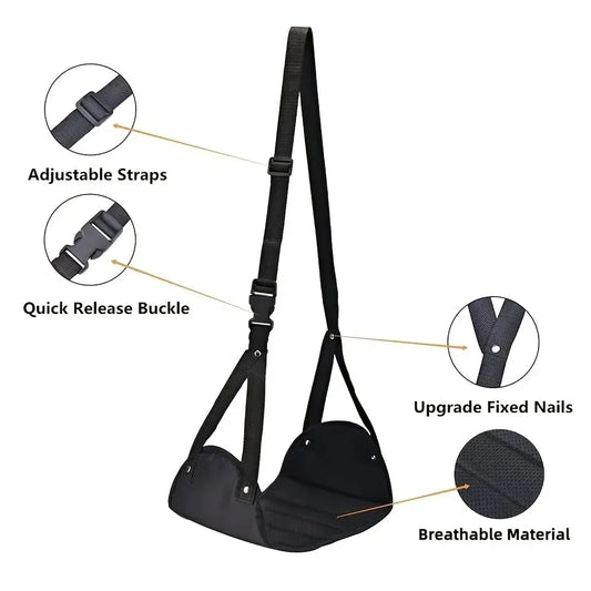 Foot Rest Airplane Footrest Made with High Quality Foam Portable Travel Footrest Carry-On Foot Rest Adjustable Height Foot Rest