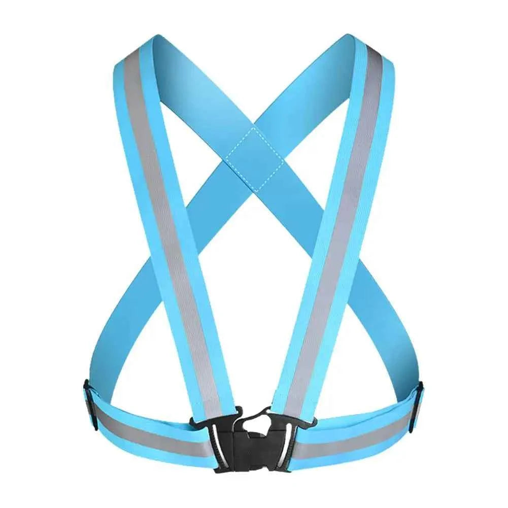 New Highlight Reflective Straps Night Running Riding Clothing Vest Adjustable Safety Vest Elastic Band For Adults and Children