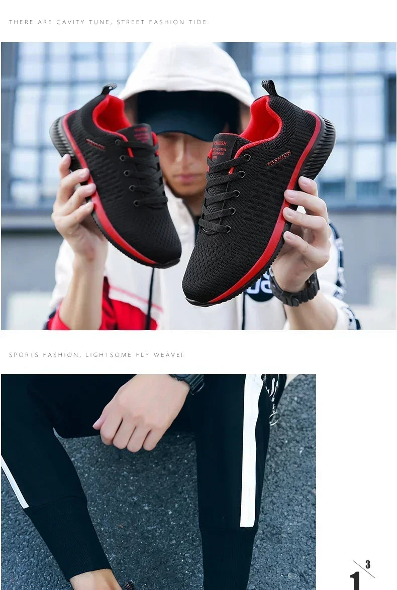 2026 Men Running Walking Knit Shoe Casual Sneakers Breathable Sports Running Athletic Gym Lightweight Outdoor Women Shoes Size