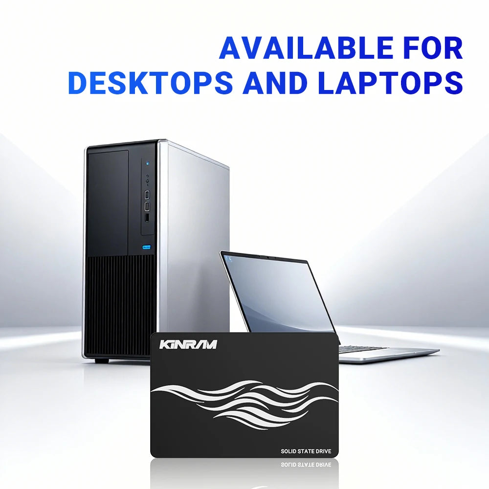 KinRam 256GB SSD 512GB 64GB 2.5 SATA 3 PC Desktop Hard Disk 120GB 128GB 240GB HDD Internal SATA3 Solid State Drive For Laptop